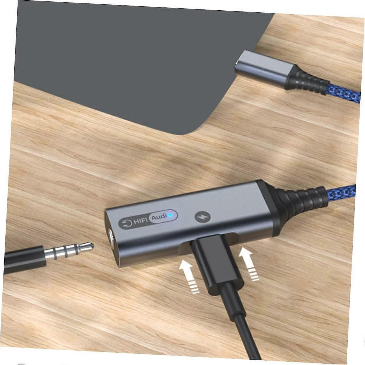 Typec Charging And Audio Adapter Cable 60w Fast Charge USBC To 3.5mm Audio Converter For Laptop And Mobile Live Chat