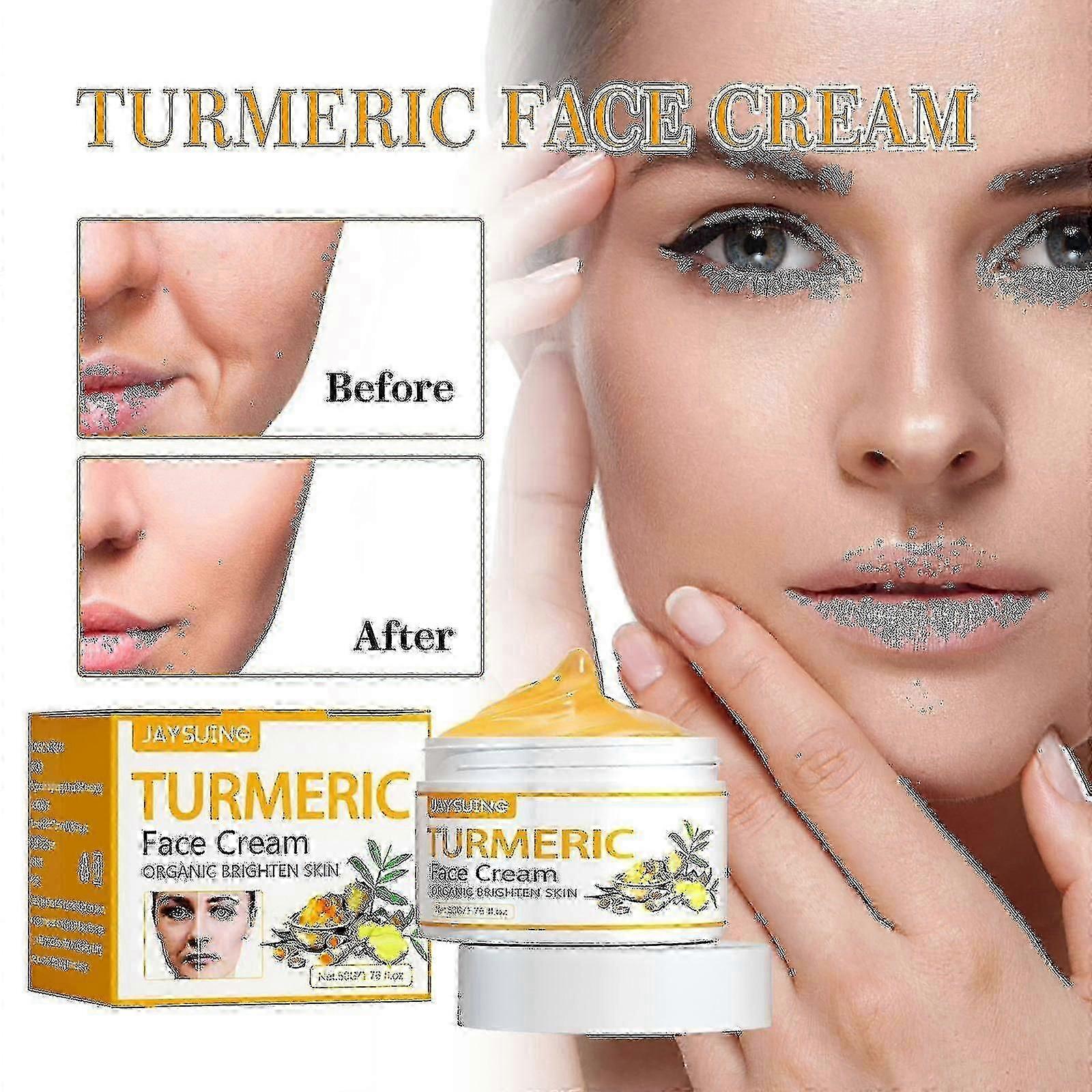 كريم شد الكركم المضاد للشيخوخة Jaysuing لتفتيح الوجه |