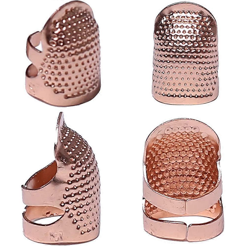 4 Pack Sewing Thimbles, Metal Sewing Thimble Finger Protector, Accessories DIY Sewing Tools