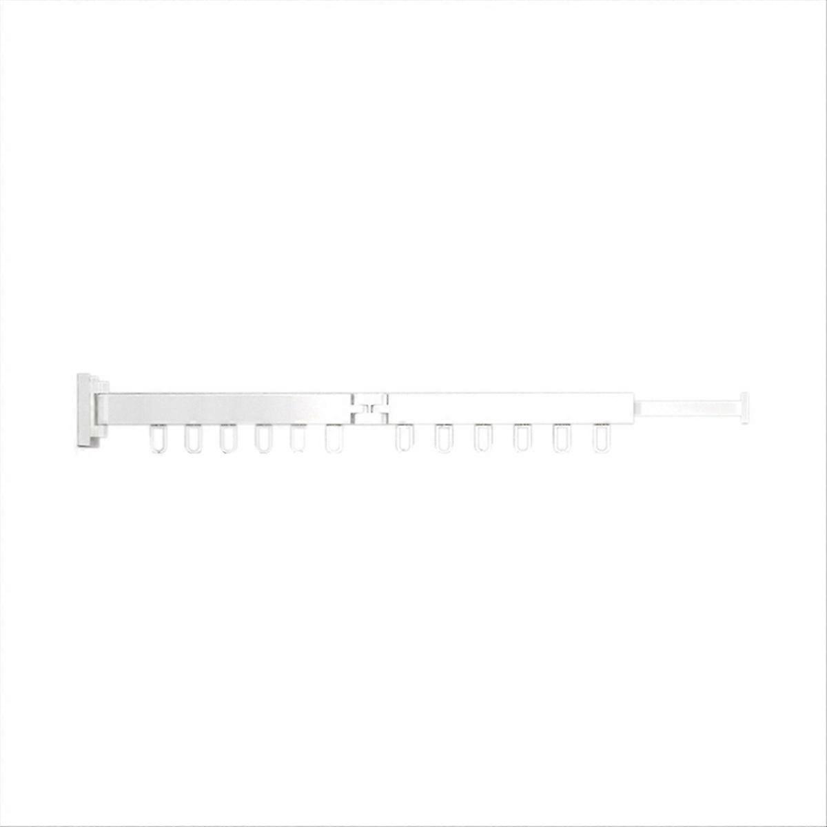 Wall-Mounted Foldable Aluminum Alloy Clothes Drying Rack B White