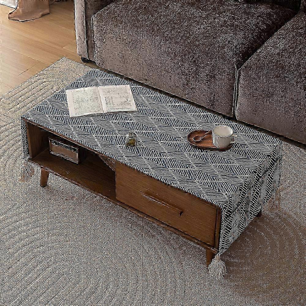 Waterproof Table Runner Checkered Pattern - Easy to Clean Tea Table Mat for Dining Tables, Home Decor, Everyday Use