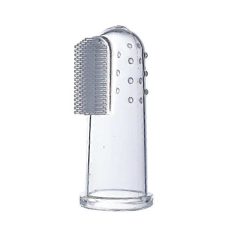 25-26 Pet's Transparent Figer Toothbrush