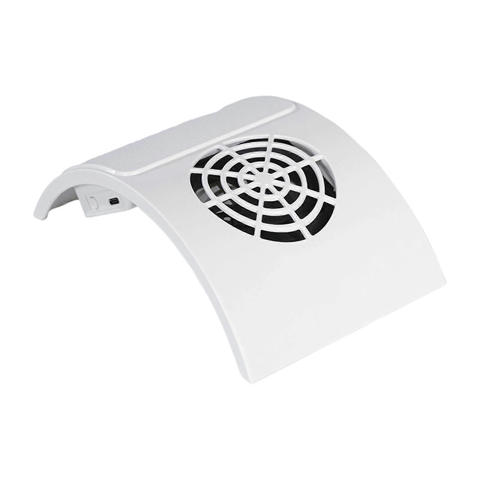 Compact Manicure Dust Collector Highly Power Motor Quiet Operation Pink Desktop Design For Nail Salons Home Use  White