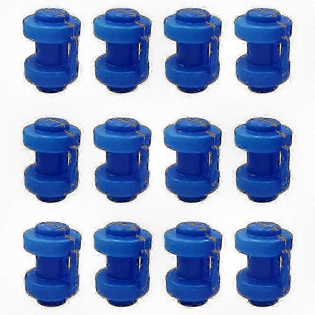 12 Replacement Trampoline End Caps 25mm for Safety Net Poles - Bounce Mat Enclosure Accessories