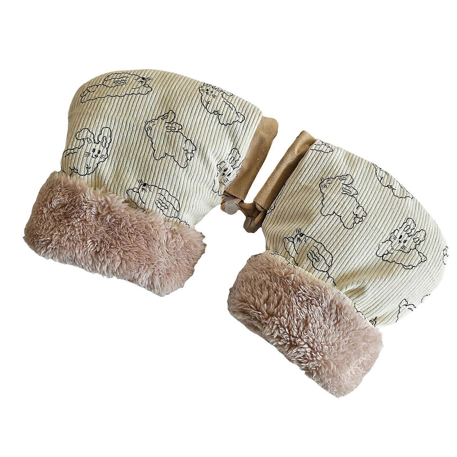 1 par barnesparkesykler hansker varme vindtette votter kaldt vær sykkelhansker for vintersport flerfarget