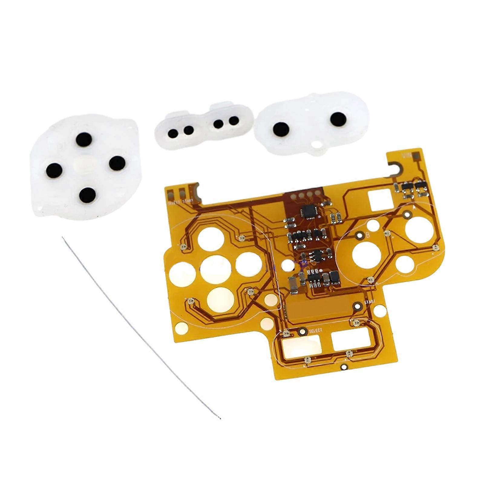 Portable LED Button Light Board Set for Gameboy Color GBC Host Replacement Luminous Color Change Button LED MOD Kit Multicolor