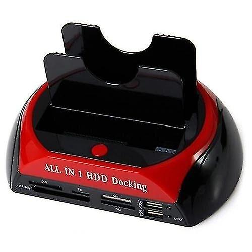 محطة إرساء الكمبيوتر المحمول CD Usb2.0 Ide ذات فتحات مزدوجة الكل في واحد