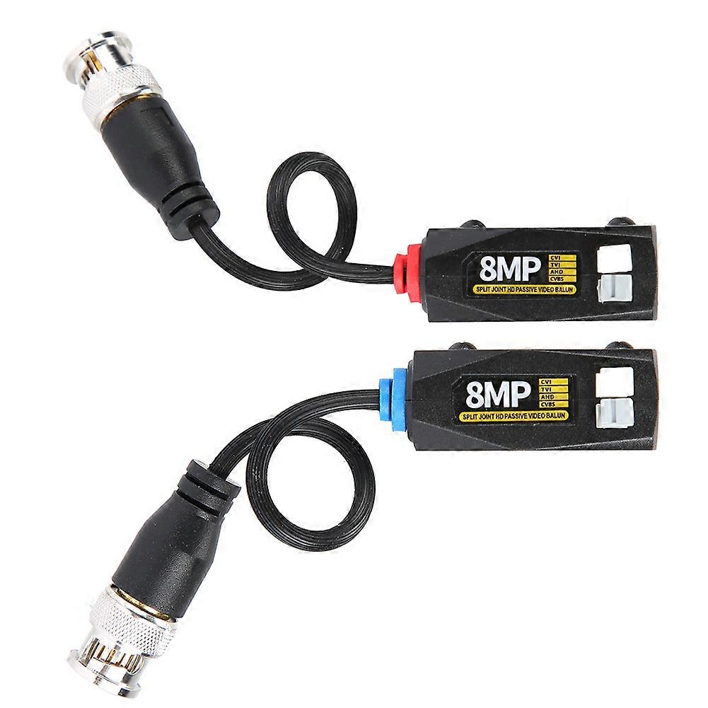 Pair 8MP Analog HD CVI / AHD / TVI / CVBS BNC Twisted Pair Transmitter Push Joint