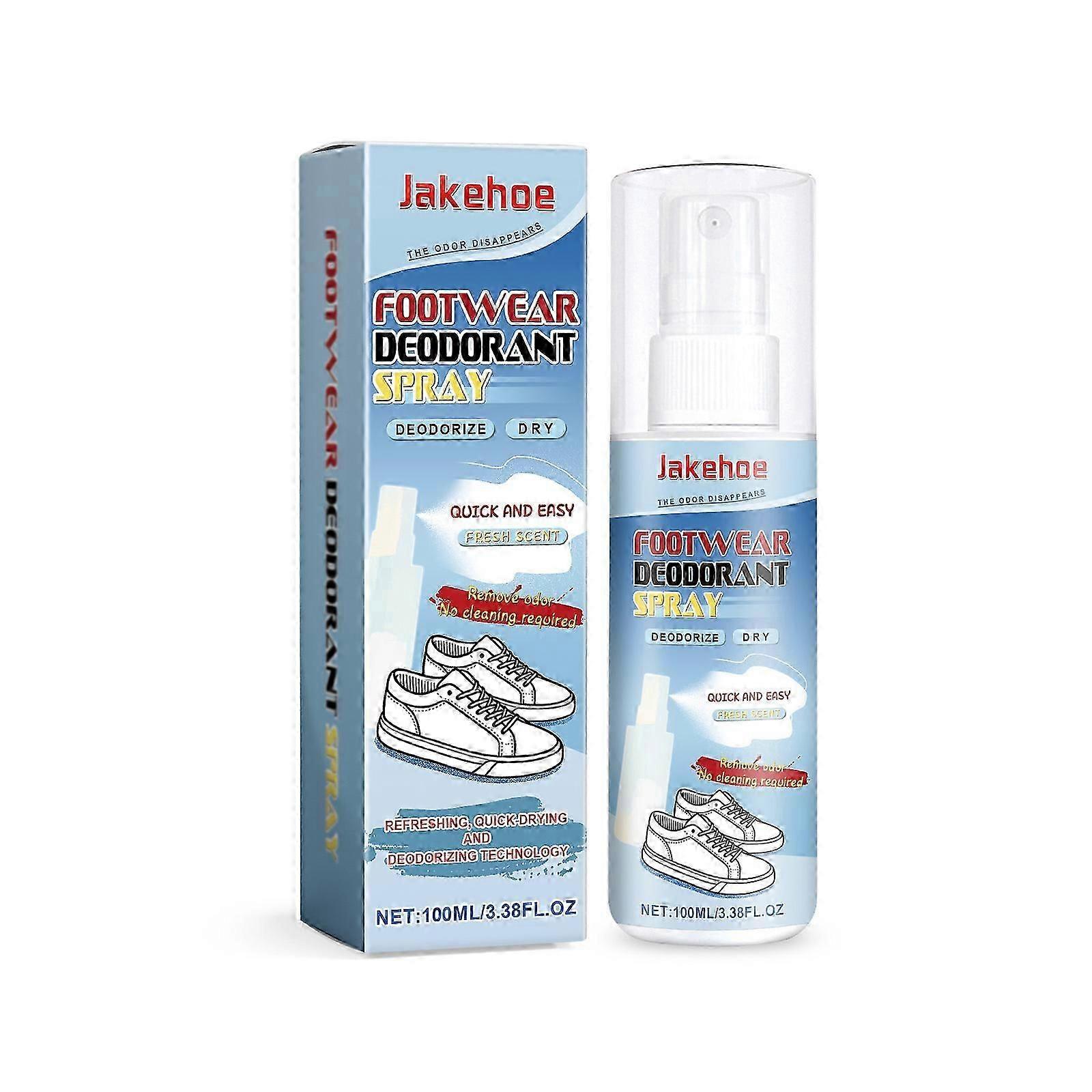 Fresh Shoe  Sock Deodorant Spray - Long-Lasting Peppermint, Bacteria Reduction, 100ml