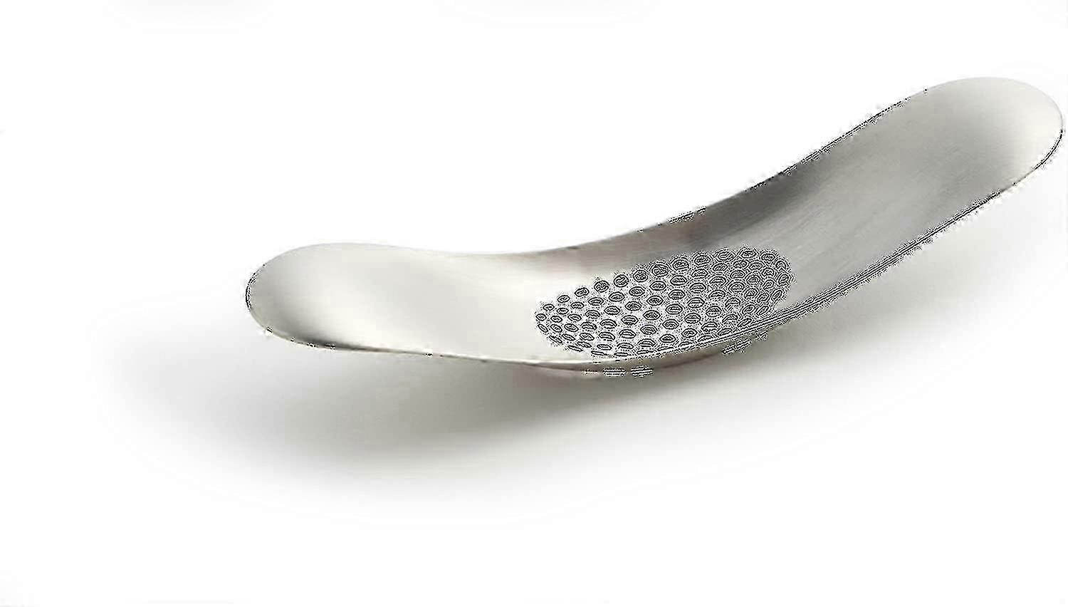 Refined Stainless Steel Garlic Press Tool with Rust-Free Knob and Garlic Grinder Functionality