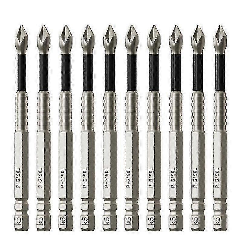 Magnetic Screwdriver Bit Alloy Steel Anti-Slip Long Bits Hand Tools Shank PH2 Head Drill Bits 1/4 Hex Screwdrivers