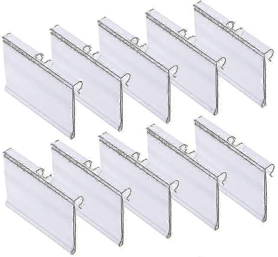 70 חתיכות של מחזיק תווית פלסטיק שקוף מחזיק תג מחיר מדף פלסטיק