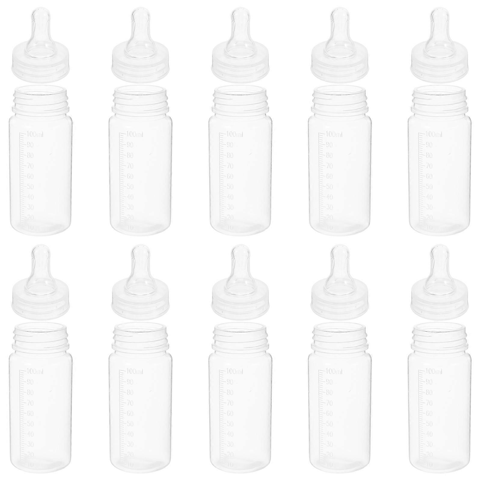Engångsmjölkflaska för nappflaskor för nyfödda, 10-pack