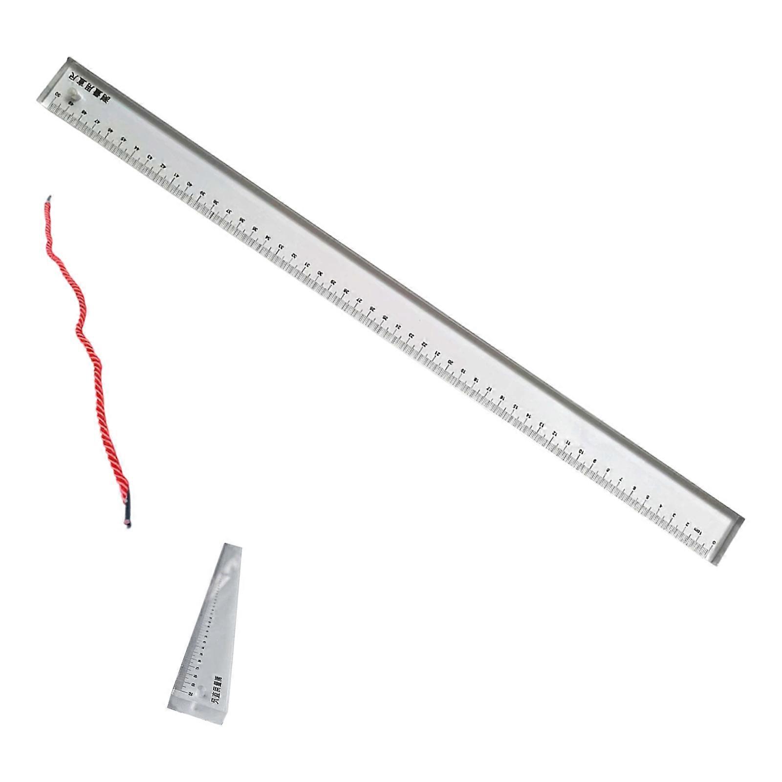 Light Engineering Straight Edges Precise Measuring Tool Made Of Perdurable PC Material For Technical Drafting Multicolor