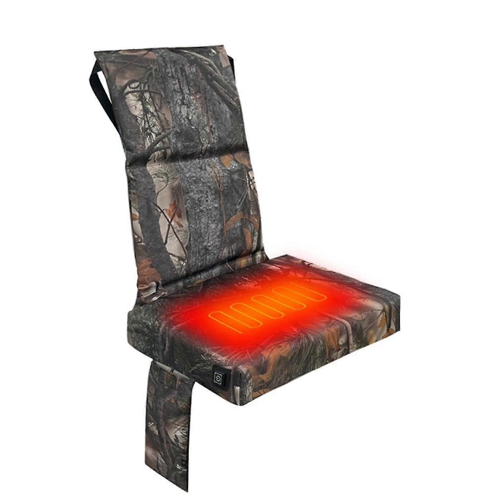Hunting Heated Seat Cushion, Temperature Adjustable Rechargeable for Outdoor Tree Stand, Comfortable & Stable