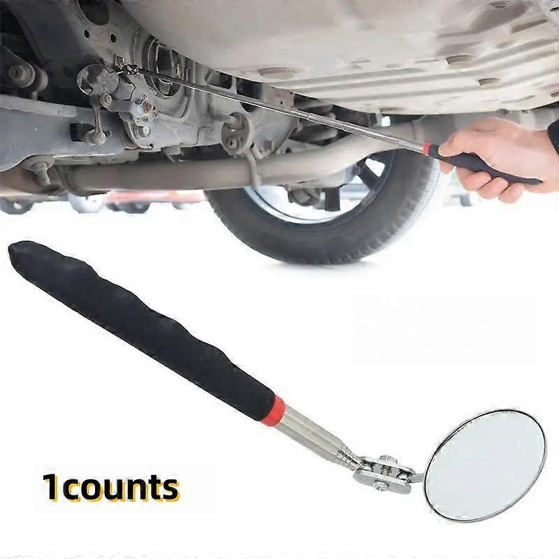Universal Folding Inspection Mirror for Vehicle Underbody Checking, Adjustable Length, Essential Tool for Mechanics & Car Owners