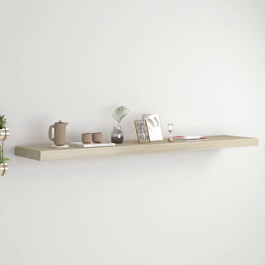 Schweberegal Eichen-Optik 120x23,5x3,8 cm MDF