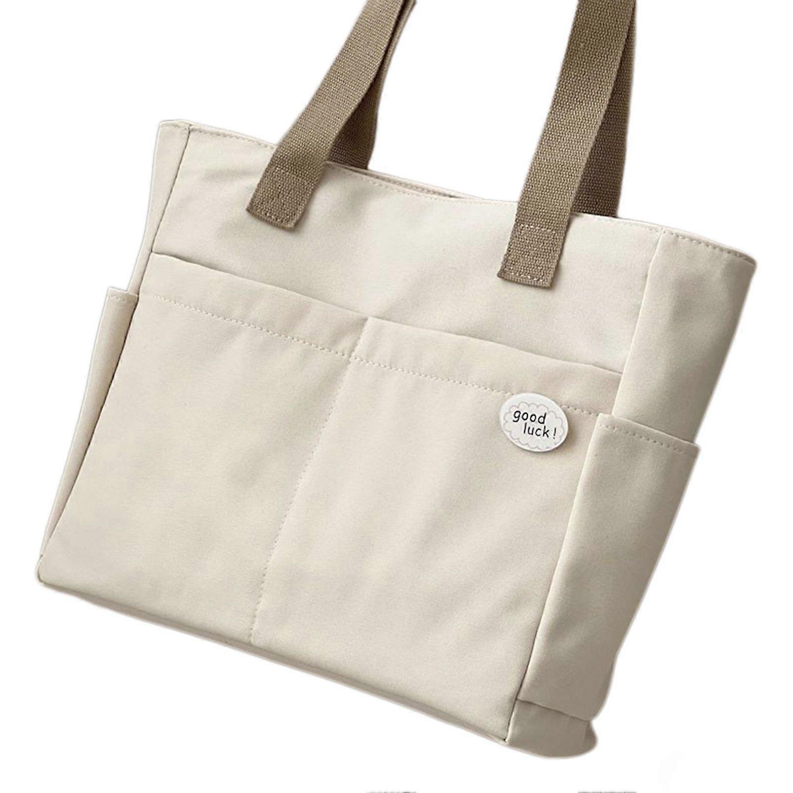 Premium Commuting Tote Secure Zipper Thickened Shoulder Bag for Work Everyday Use