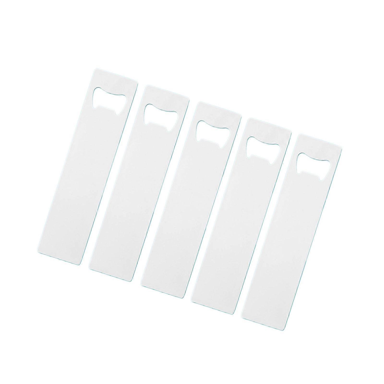 Set of 5 Sublimation Heat Transfer Bottle Openers Easy to Grip Can Opener for Parties Convenient Beverage Opener Multicolor