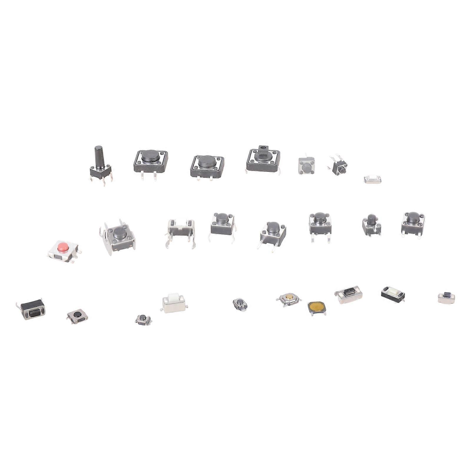 Convenient Assortment of 250 Micro Momentary Switches Versatile Touch Button Switches Perfect for TV Videos Recorders Multicolor