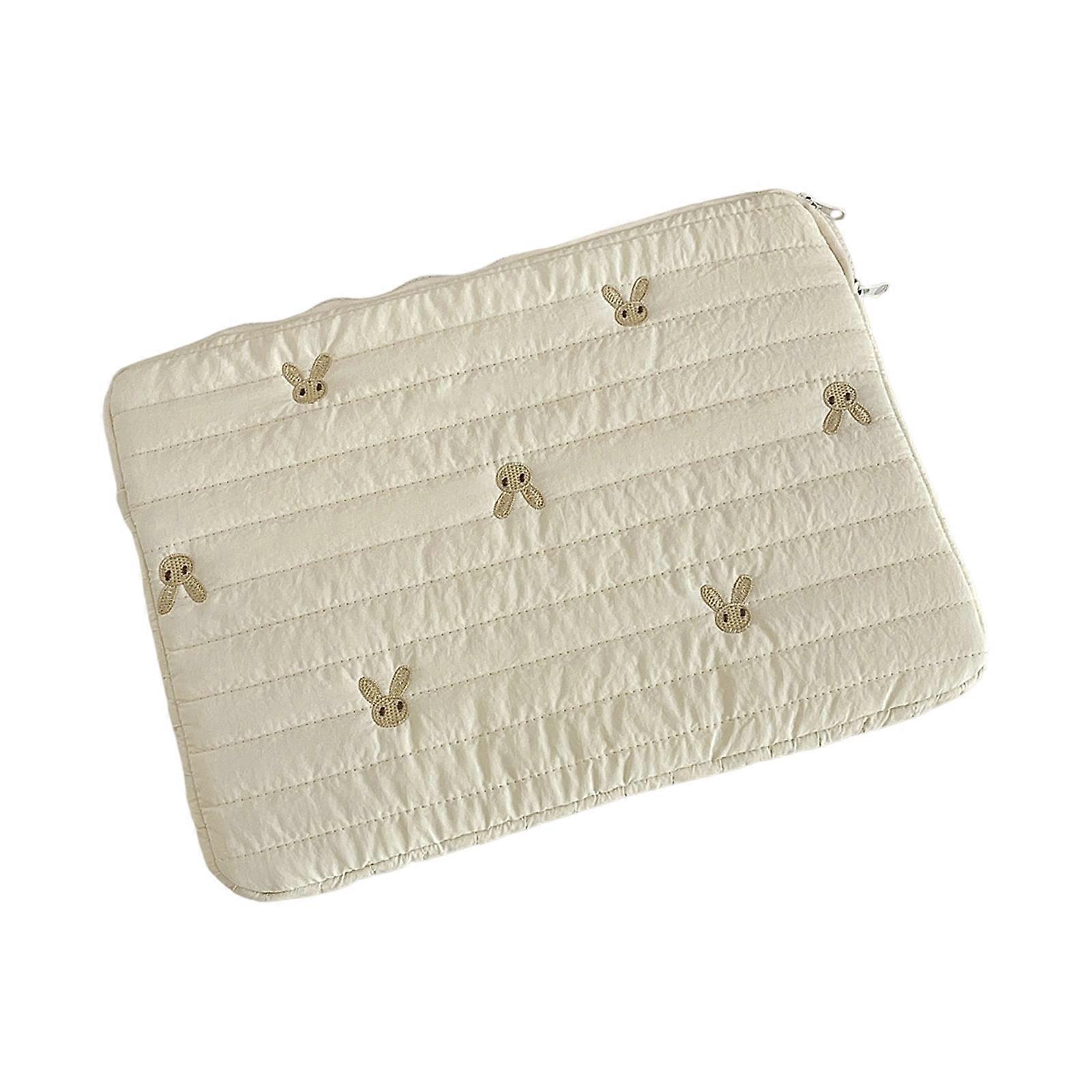 Artistic Rabbit Pattern Laptop Storage Case Tear Resistant Polyester Fabric Organizer for Notebook Accessories  1 1