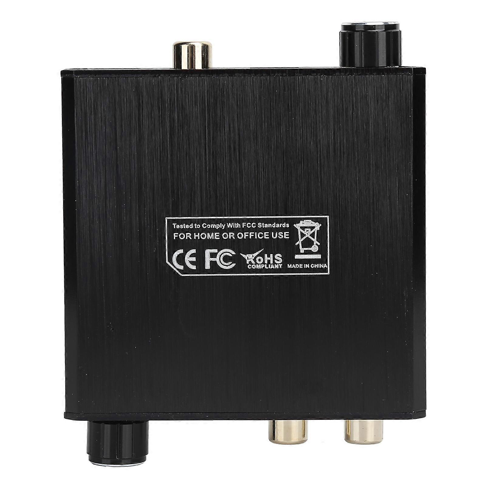 Digital to Analog Audio Converter Adapter RCA 192KHz 24bit Bass Volume Control