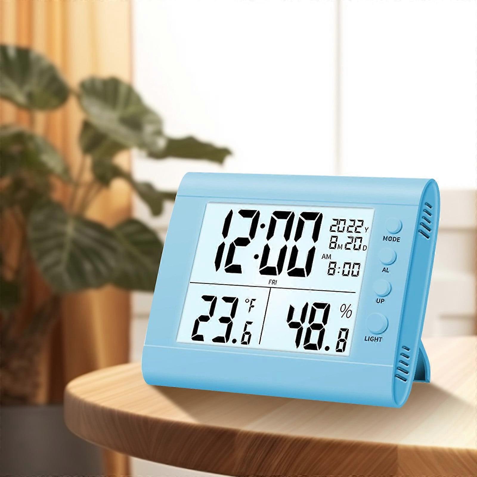 Quinlirra Clearance Newest Digital Alarm Clock, LED Electronic Clock, Bedside Clock with 2 Alarms, Snooze, 12/24H, Small Desk Clock