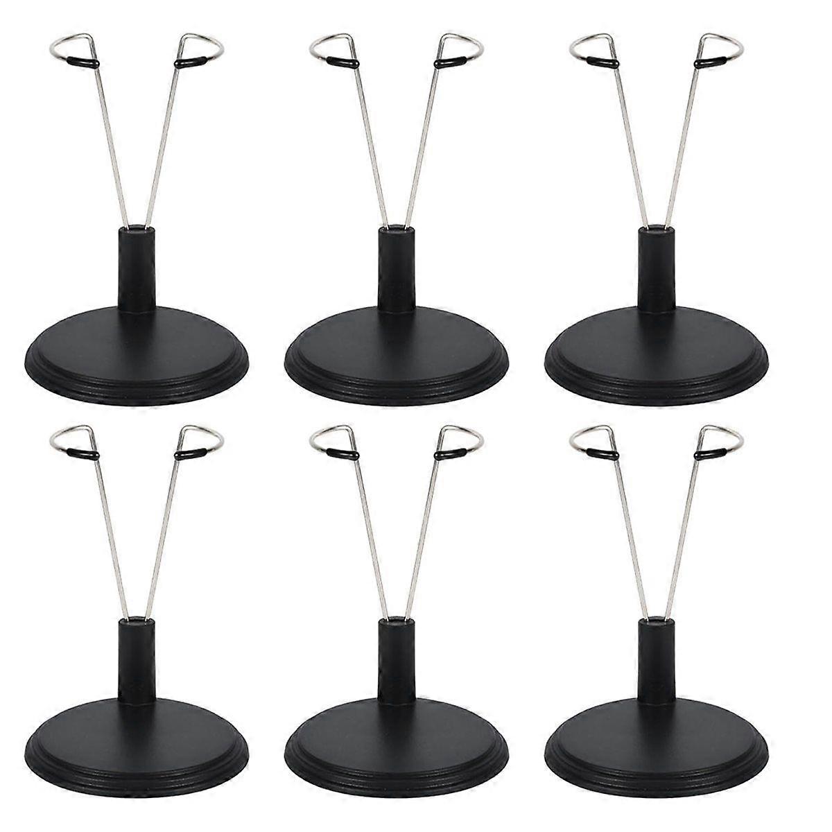6pcs Doll Stand Adjustable Doll Display Stand Figure Holder Toy Display for 4-8 Inch Toy Support Ac