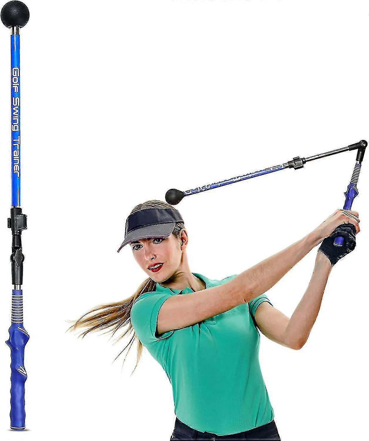 Golf Swing Trainer, Foldable Golf Swing Training Aid Stick,golf Training Aid to Improve Hinge, Forea