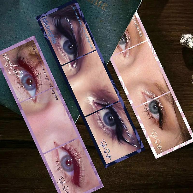 30 Taylor Swift Eyes Bookmarks, Creative and Artistic Bookmarks for Journaling, DIY Paper Bookmarks for Ins Style