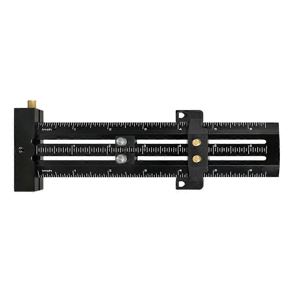 7/14 T-shaped Double Marking Ruler 7/14/16/35inches Ruler Layout Marking Sliding Tool Y4O8 Ruler Scriber Measuring