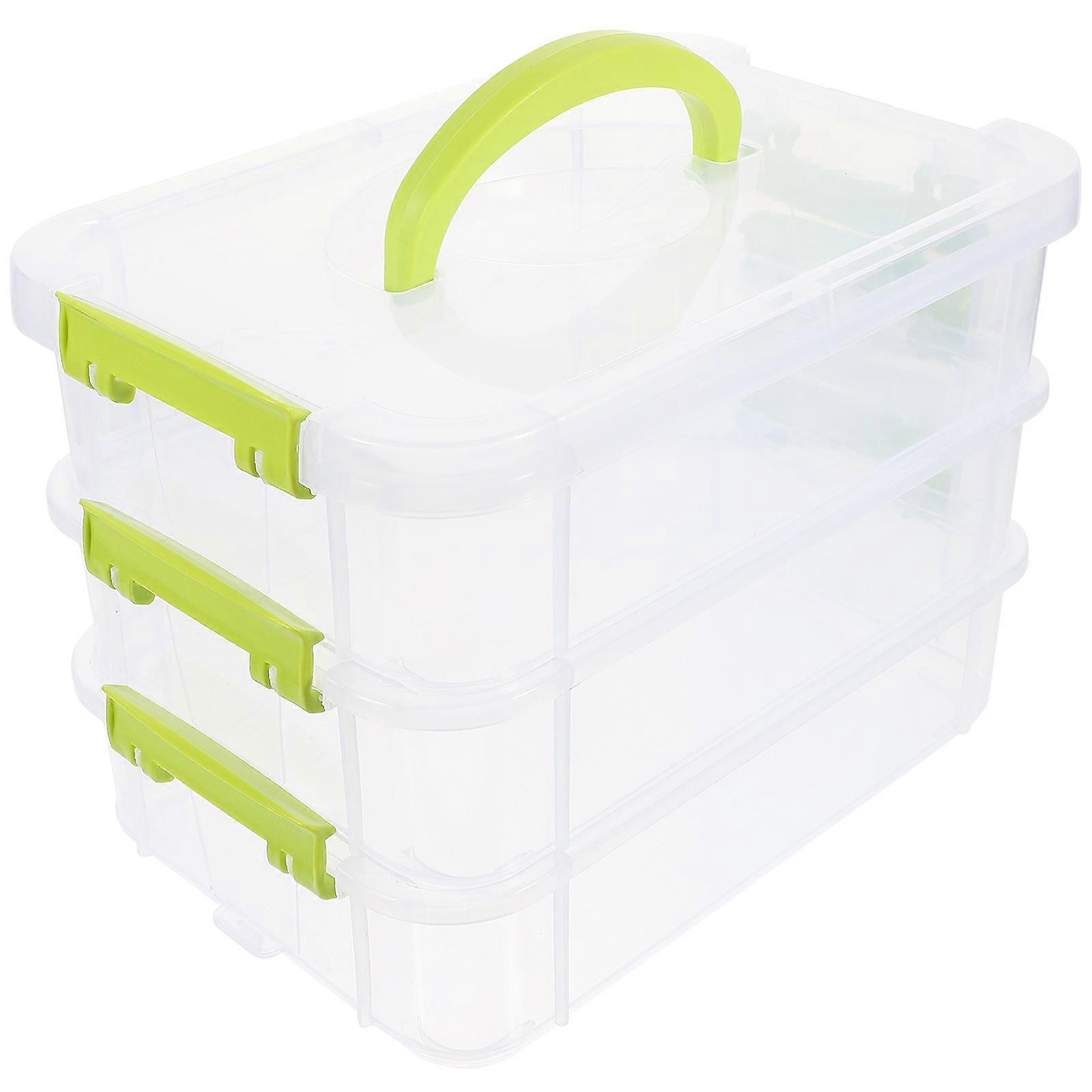 School Storage Case Convenient Carry Box Toy Organizer Rectangular 26.00X19.00X17.70CM PP 1Set