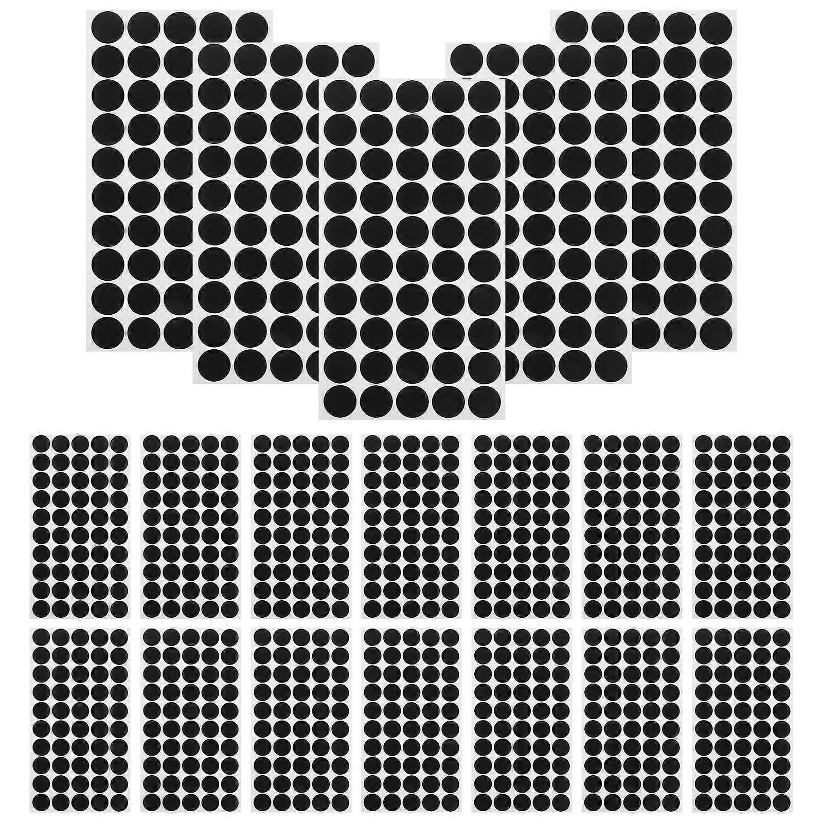 LED Light Blocking Stickers for Sleep 50 Sheets Black Round Dots for Electronics