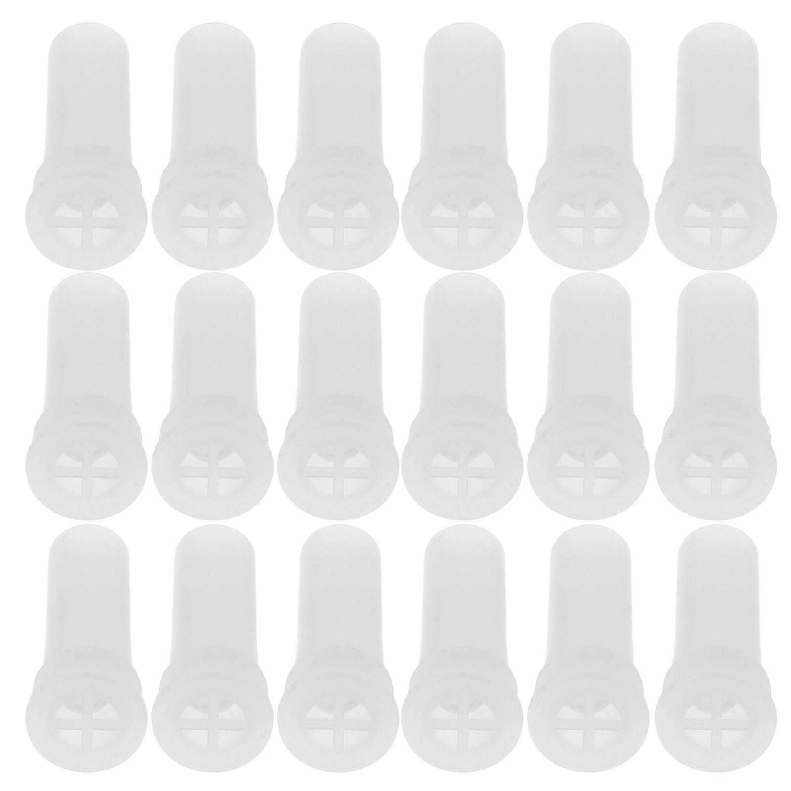 Plastic Replaceable Doll Squeaker for Kid Use 50Pcs White Pack