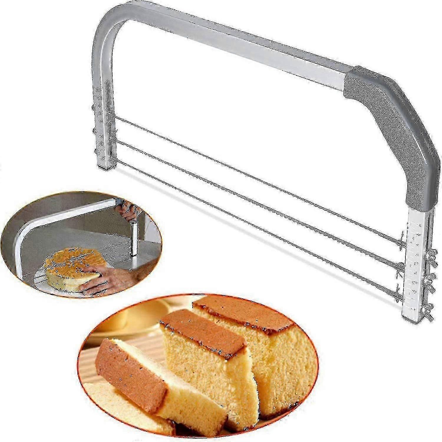 Cake Saw, 3 Adjustable Saw Blades, The Solution For Beginners To Succeed Their Cuts, But Will Also Delight Pastry Chefs.