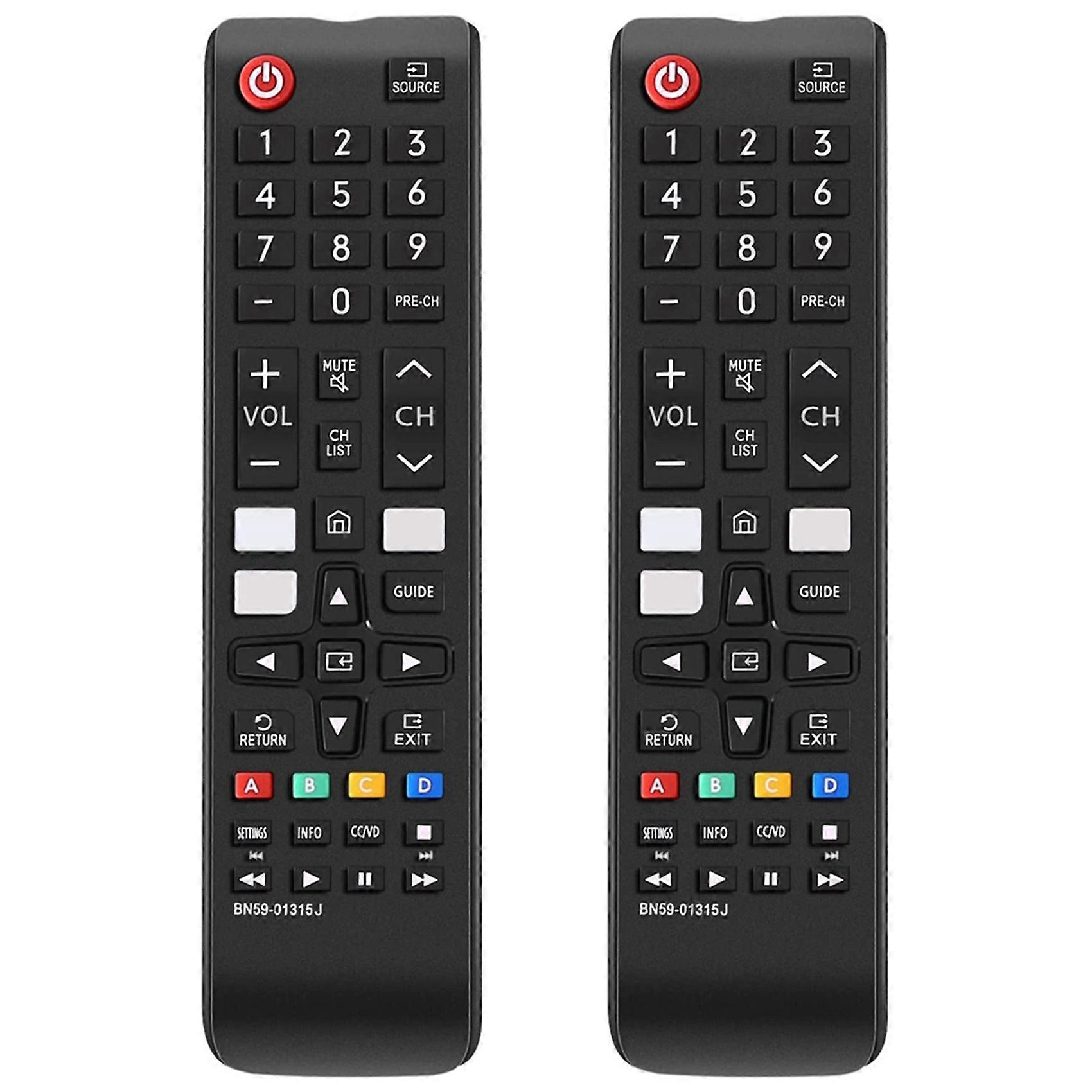 2X for Samsung Smart TV Remote Control Replacement for All Samsung TV Series Remote with Quick Function Buttons