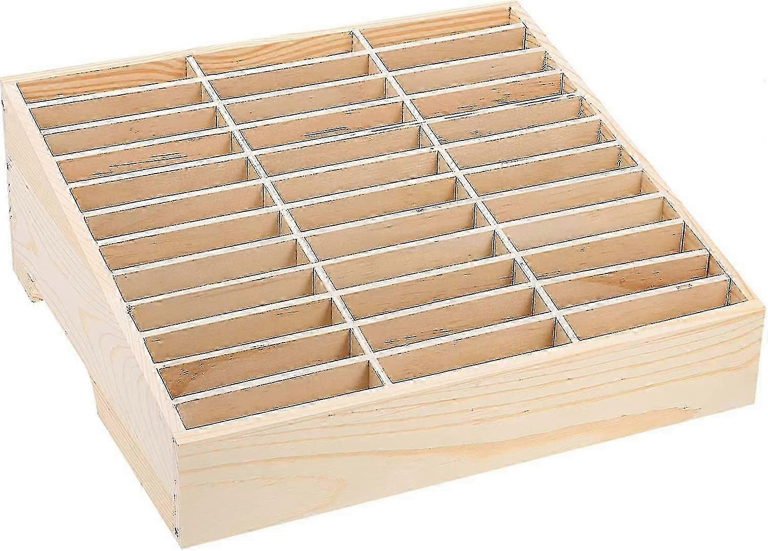 Ξύλινο κουτί αποθήκευσης τηλεφώνου γραφείου με 36 διαμερίσματα για την ευρωπαϊκή αγορά