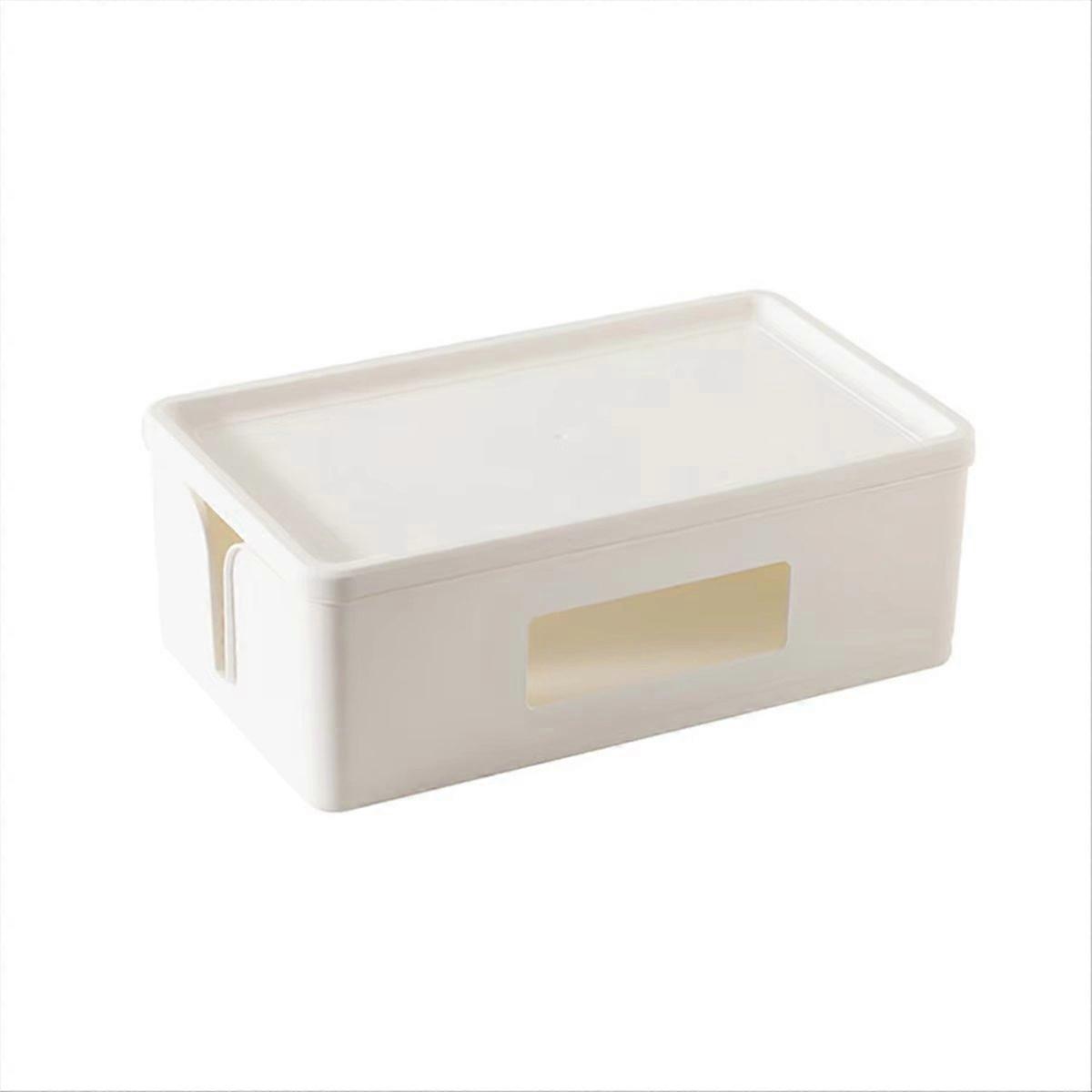 1PC Cable Storage Box Desktop Power Plug Board Storage Box