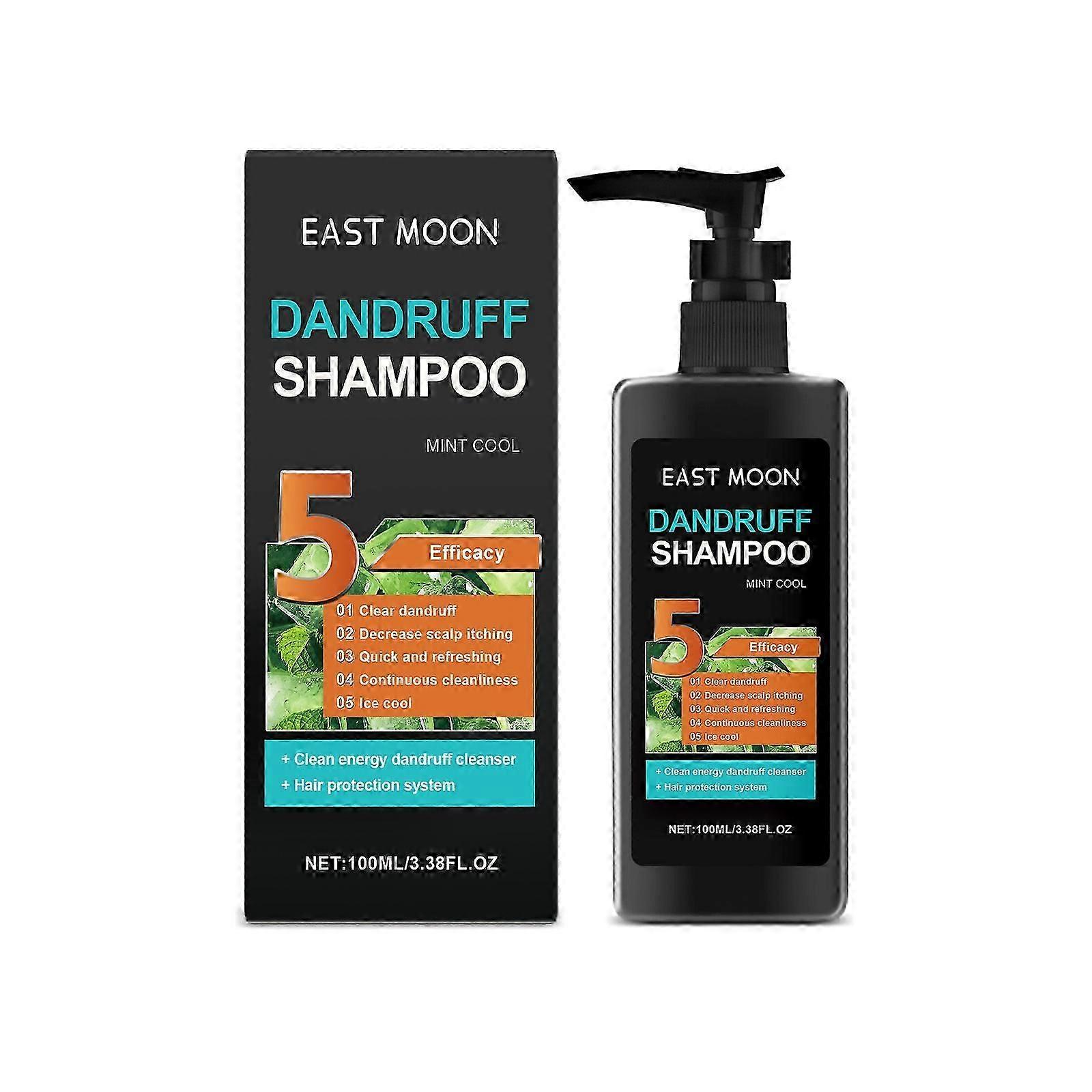 Menthol Shampoo for Oil Control, Dandruff Relief  Shine  Refreshing, Deep Cleansing, 100ml