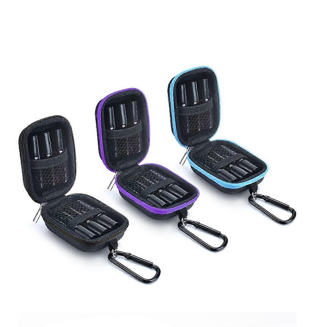 Essential Oil Carrying Case Set for 6 Roller Bottles, Compact DoubleLayer Travel Storage Bag