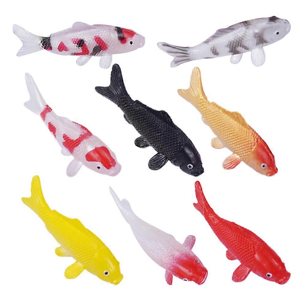 Assorted Color Koi Fish Figurine Aquarium Decorations 32Pcs Pack