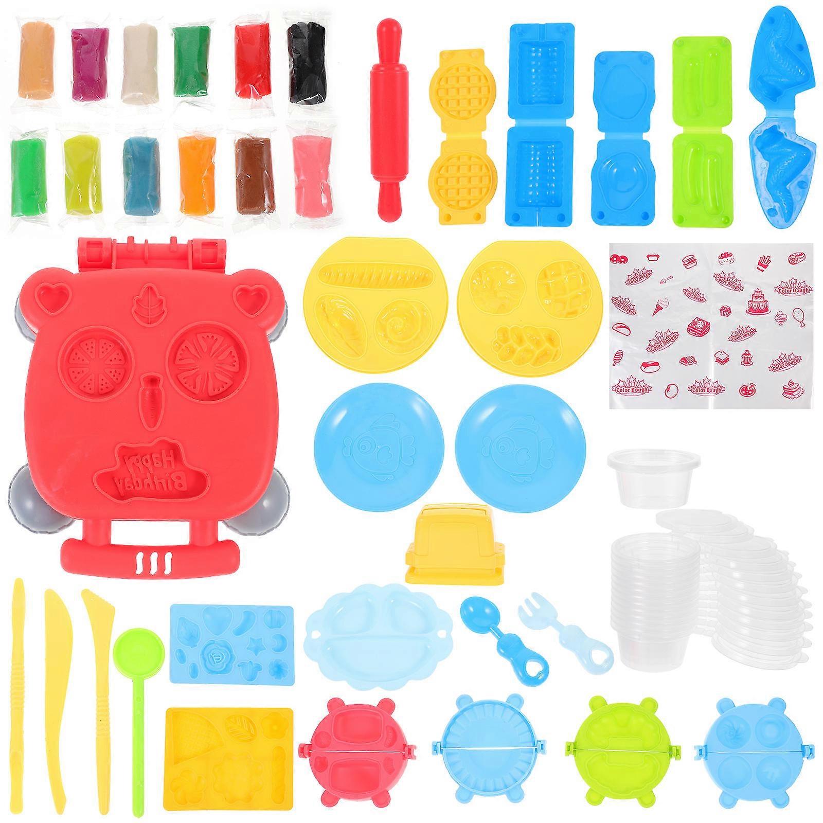 Clay Tools Kids Hamburger Maker Toy for Playing 1Set Plastic Modeling Kit