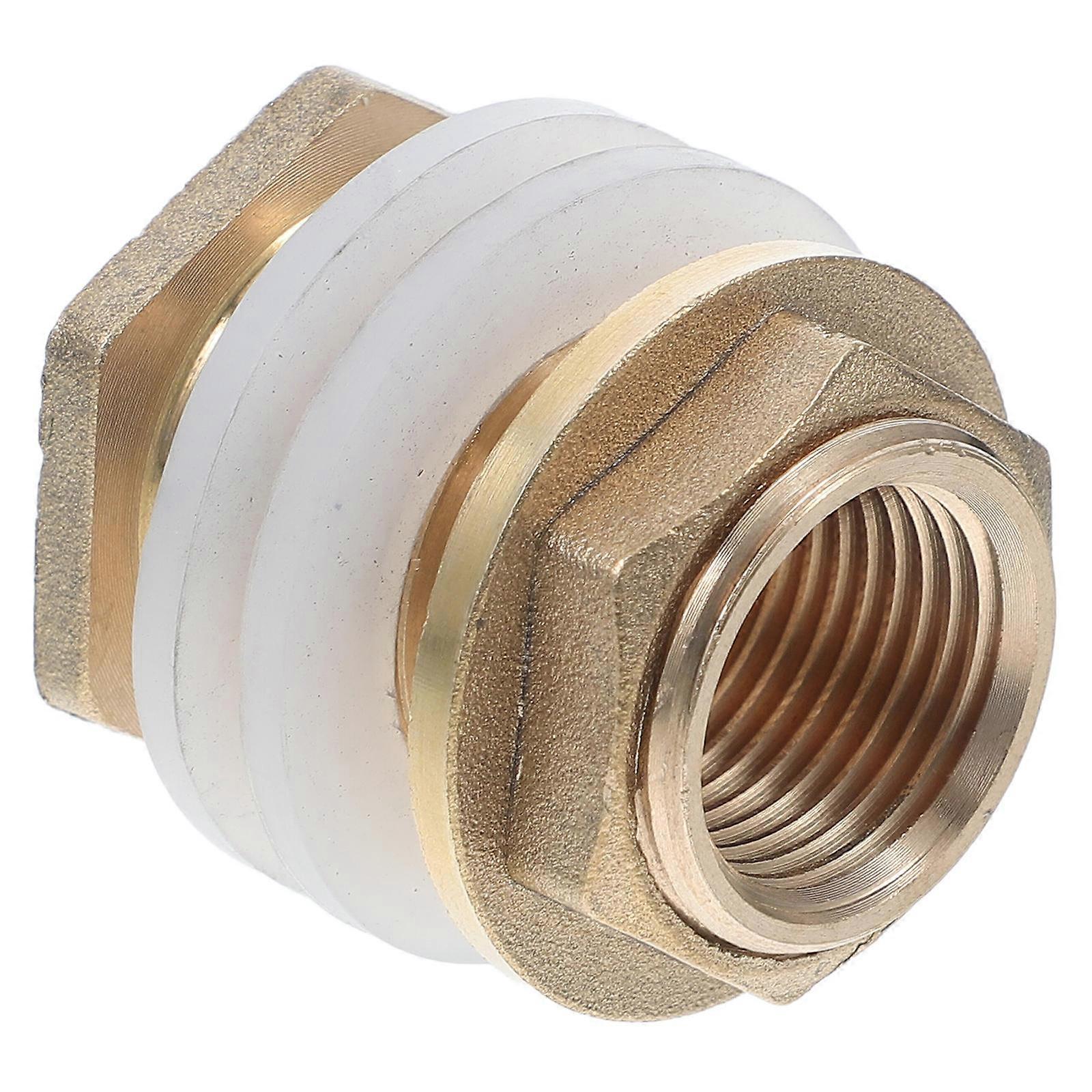Aquarium Water Tank Hose Brass Adapter Thread Bulkhead Fitting
