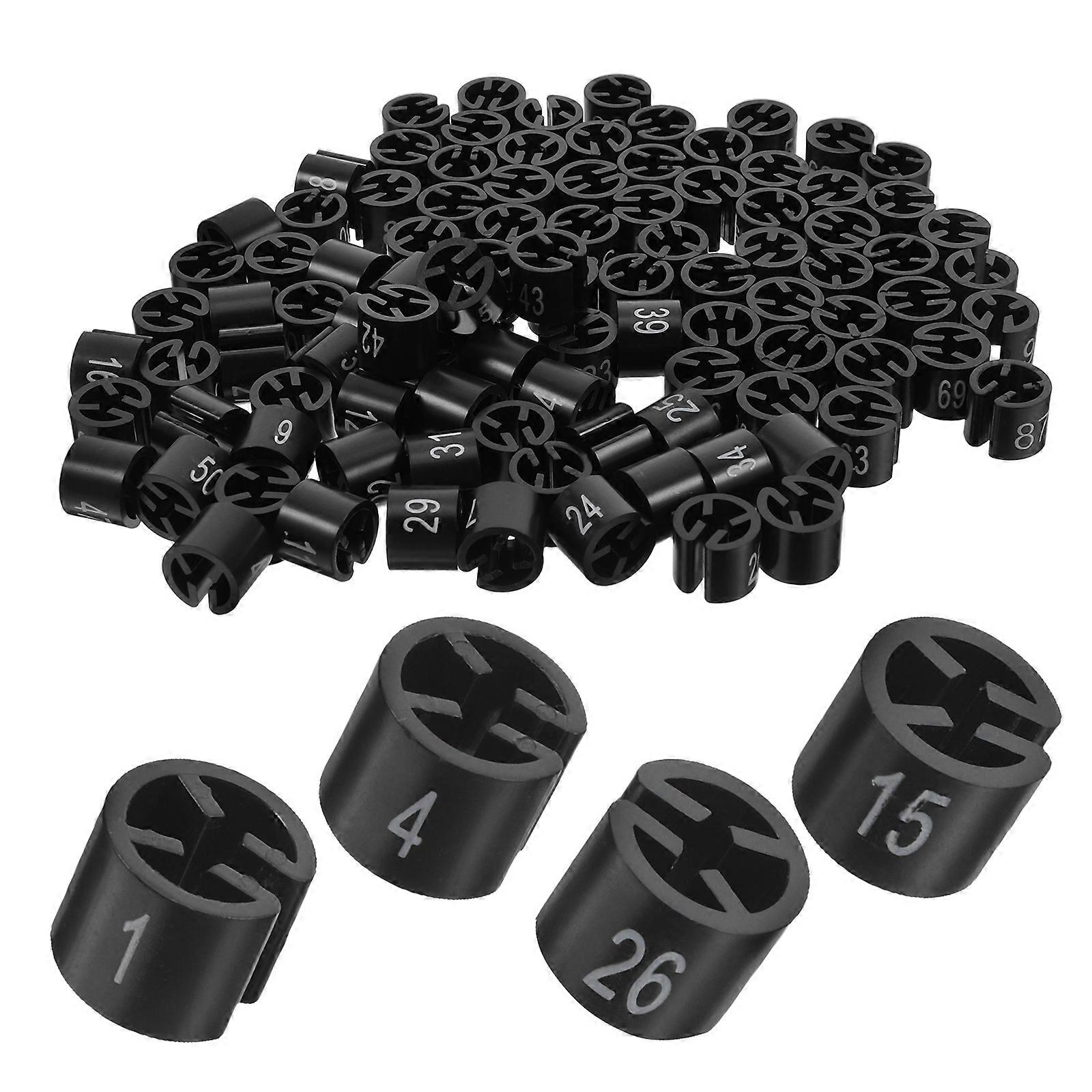 Clothes Hanger Marker Plastic Clips with 100Pcs for Garment Display Use