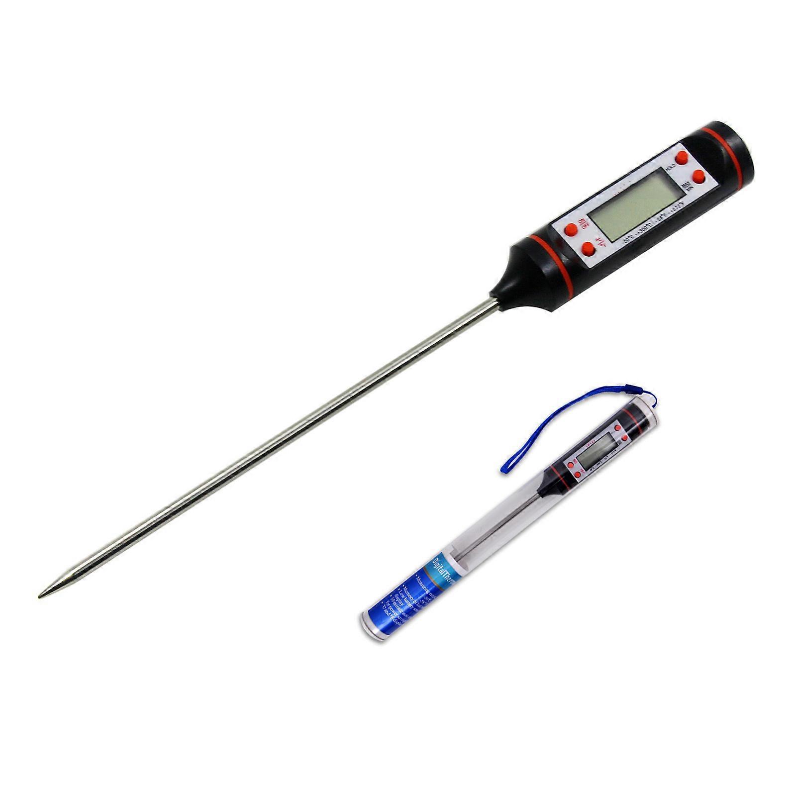 Electronic Thermometers Probe Baking Temperature Gauge Gastronomic Enthusiasts for Baking Workshops Multicolor