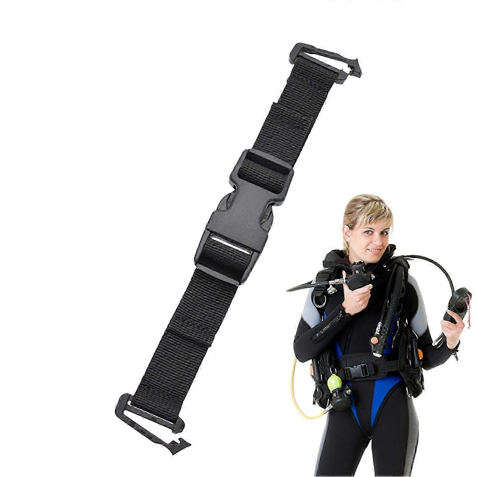 Backpack Chest Strap Adjustable Heavy-Duty Sternum Strap For Adults Diving Jacket Style Backmount Sidemount