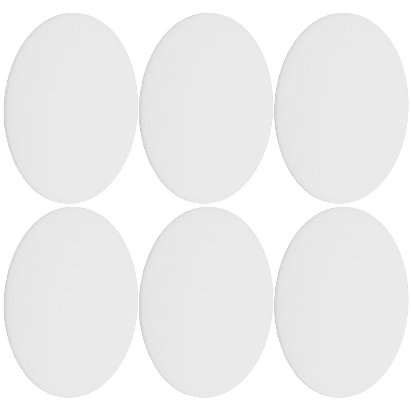 Acrylic LED Light Bulb Diffuser for Lampshade White Flat Design Effective Light Diffusion 6 Pieces