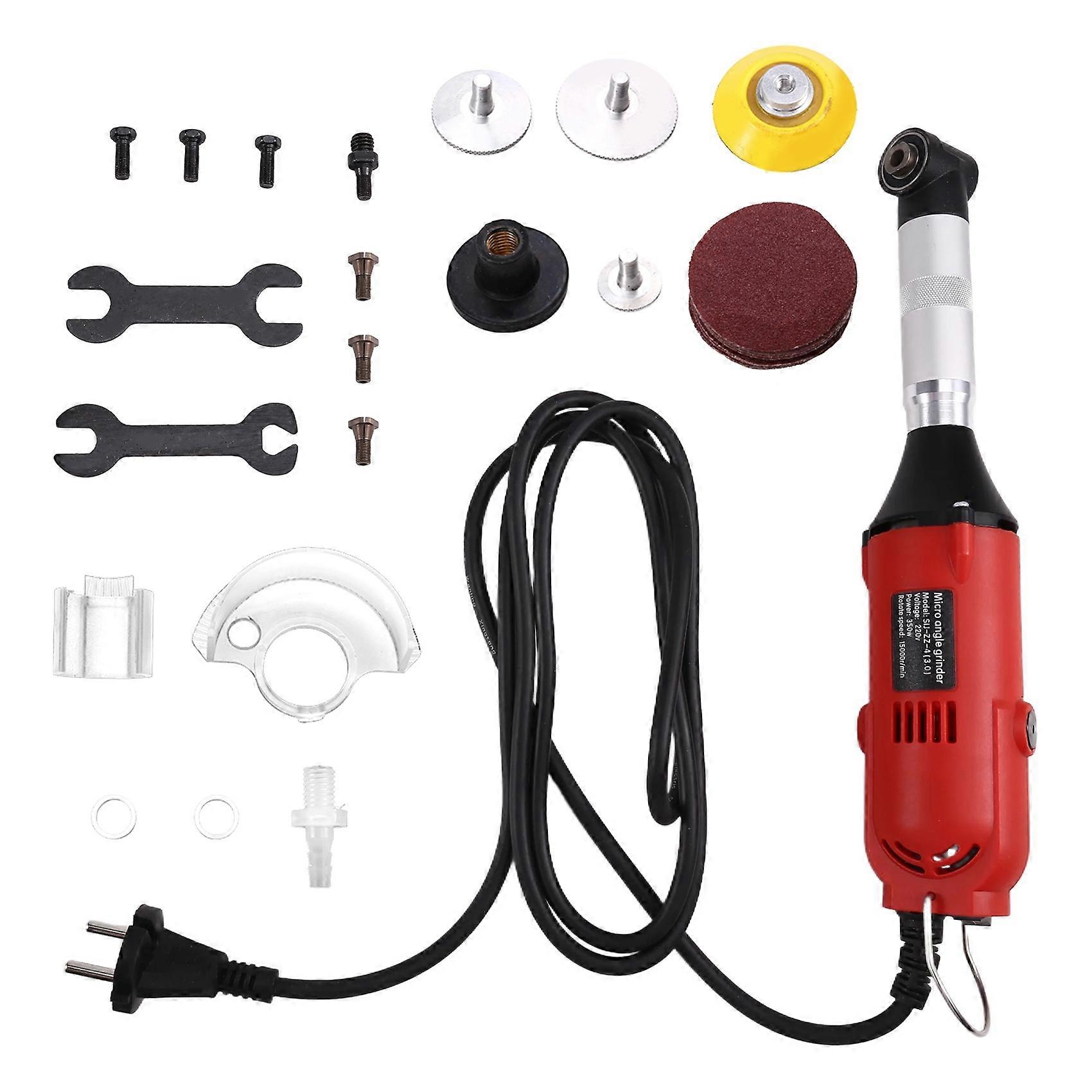 350W 90 Degree Speed Adjustable Electric Elbow Ceramic Tile Sewing Machine Tile Cleaning Tools Kit EU Plug
