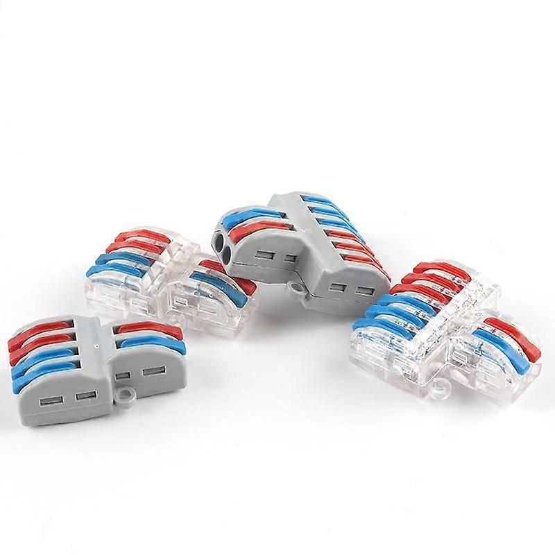 5PCS SPL62 Push In Wire Connectors Quick Splice Electrical Terminals Compact Secure Wiring Set