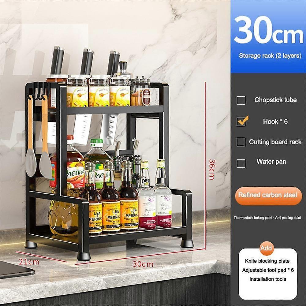 Multi-function Kitchen Shelf 2/3 Tier Seasoning Rack Durable Spice Rack  for Kitchen Storage